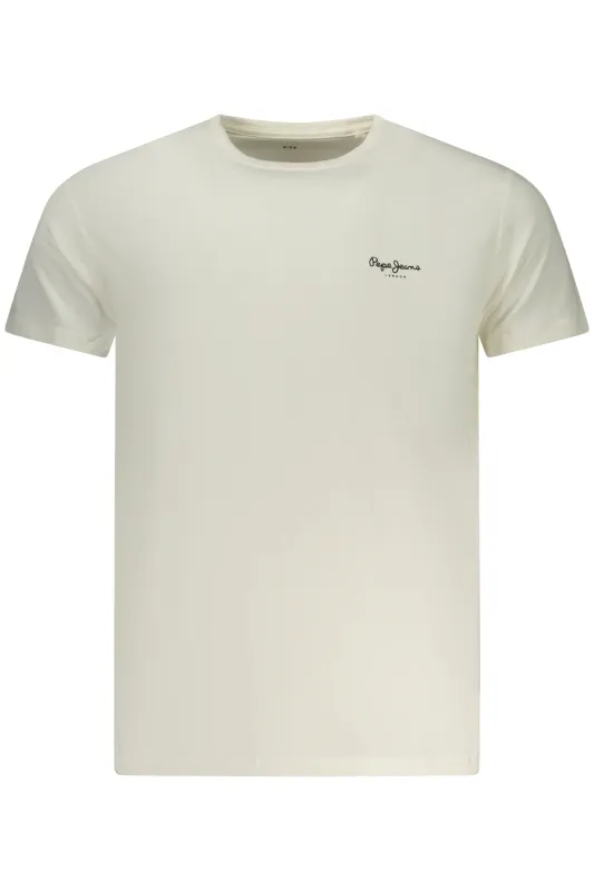PEPE JEANS MEN S SHORT-SLEEVED T-SHIRT WHITE sold by Siebentaschen