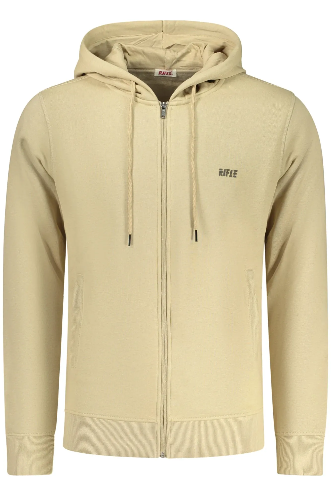 RIFLE MEN S ZIP-UP SWEATSHIRT BEIGE sold by Siebentaschen