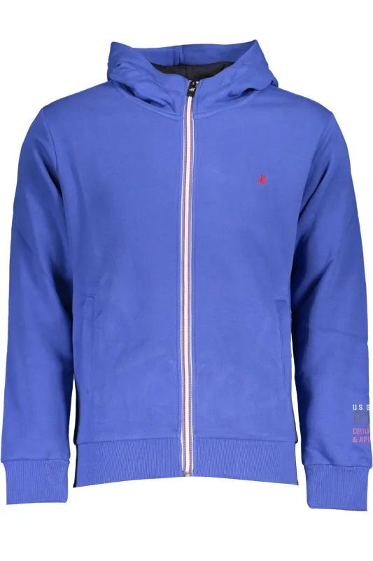 US GRAND MEN S BLUE ZIP-UP SWEATSHIRT sold by Siebentaschen
