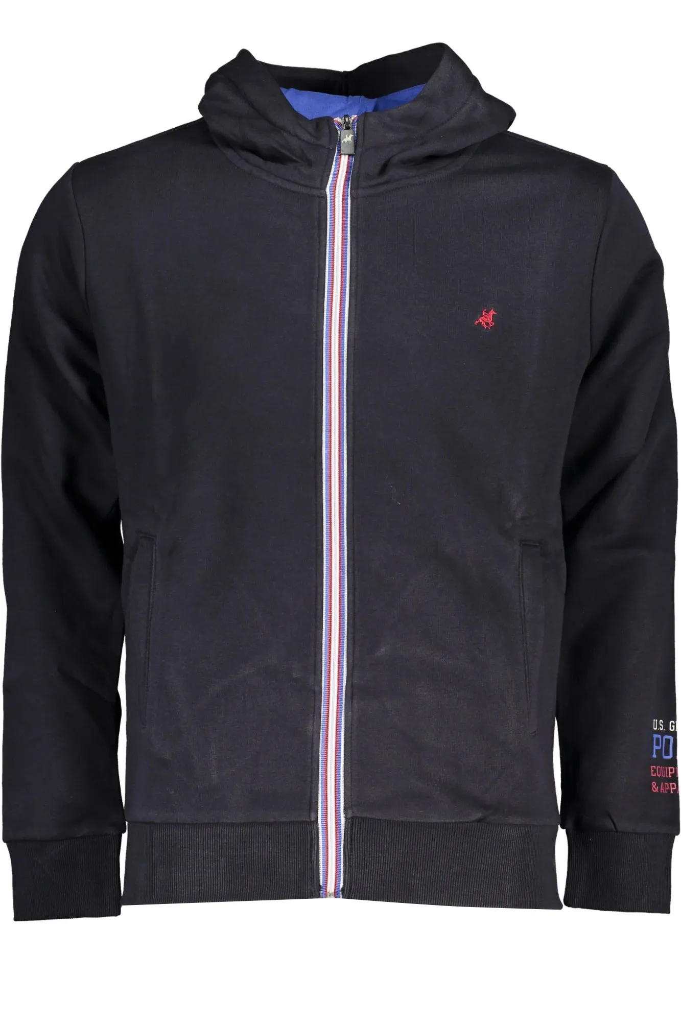 US GRAND MEN S BLUE ZIP-UP SWEATSHIRT sold by Siebentaschen