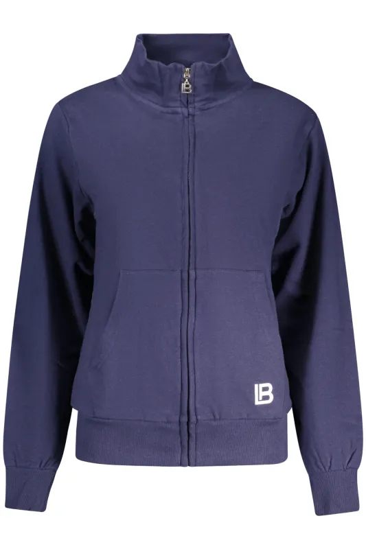 LAURA BIAGIOTTI WOMEN S BLUE ZIP-UP SWEATSHIRT sold by Siebentaschen