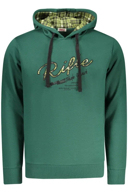 RIFLE MEN S ZIP-UP SWEATSHIRT GREEN sold by Siebentaschen