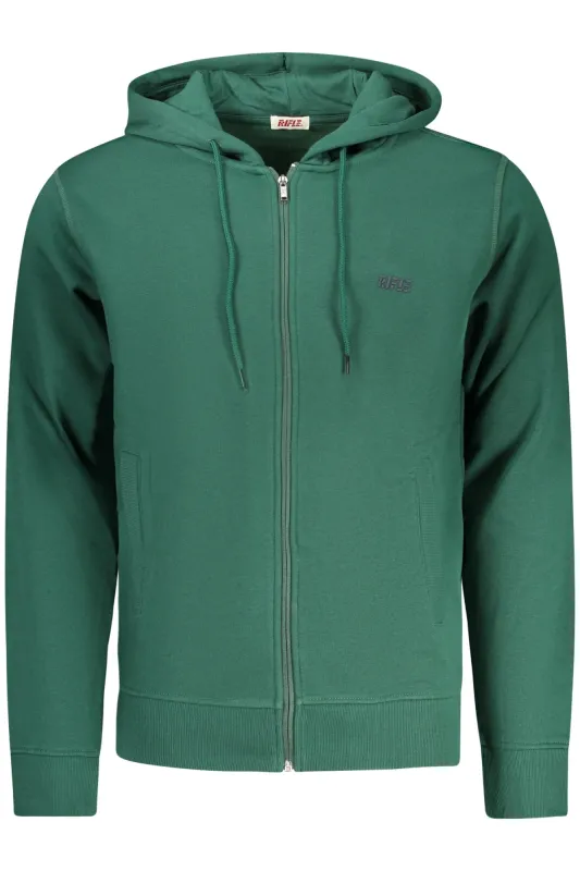 RIFLE MEN S ZIP-UP SWEATSHIRT GREEN sold by Siebentaschen