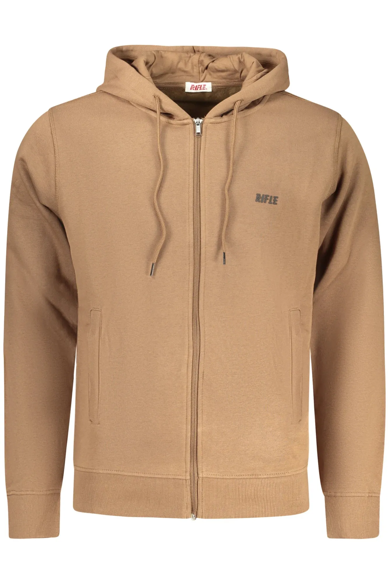 RIFLE MEN S BROWN ZIP-UP SWEATSHIRT sold by Siebentaschen