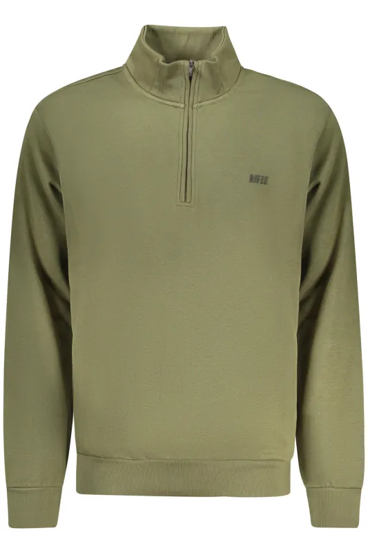 RIFLE MEN S ZIP-UP SWEATSHIRT GREEN sold by Siebentaschen