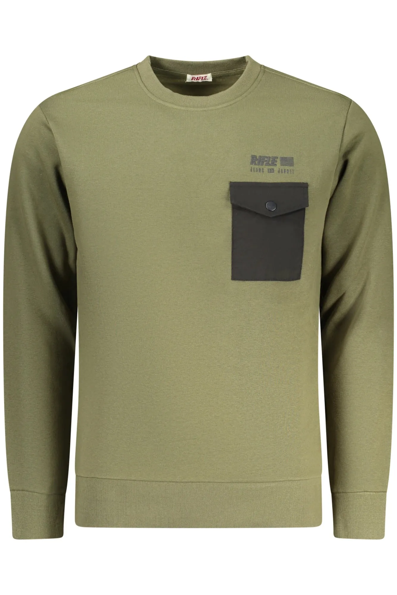 RIFLE MEN S ZIP-UP SWEATSHIRT GREEN sold by Siebentaschen