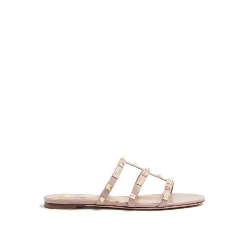 VALENTINO GARAVANI Rockstud Slide Sandals sold by Siebentaschen