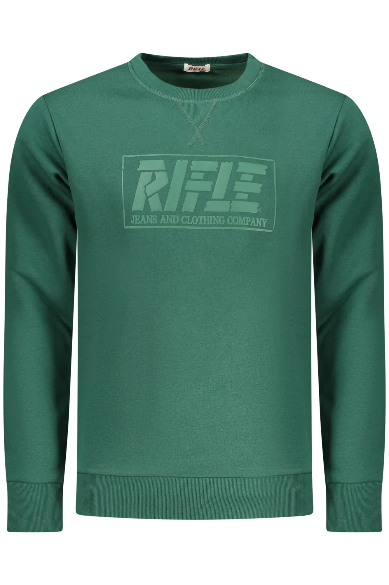 RIFLE MEN S ZIP-UP SWEATSHIRT GREEN sold by Siebentaschen