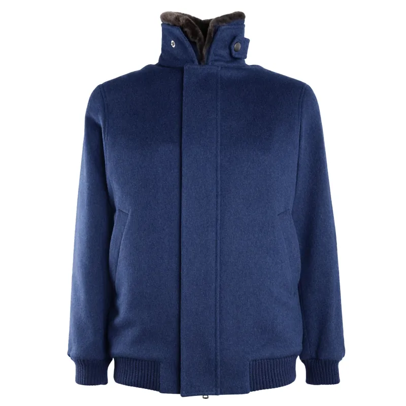 Loro Piana Fabric Jackets Blue Man sold by Siebentaschen