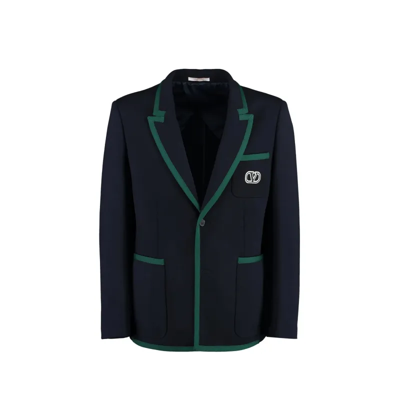 VALENTINO Wool single-breasted blazer sold by Siebentaschen