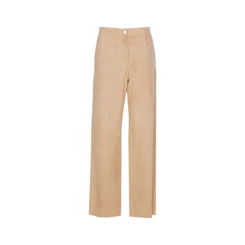 Max Mara Studio Harald Suede Pants sold by Siebentaschen