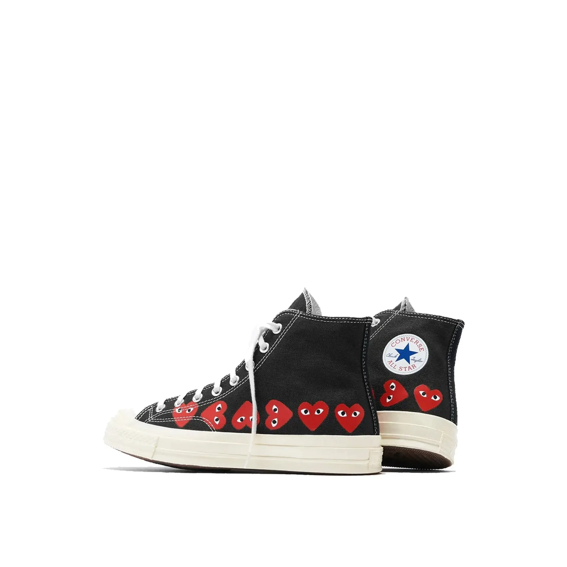 Comme Des Garçons Play x Converse Multi Heart High Top Sneakers sold by Siebentaschen product image thumbnail 3