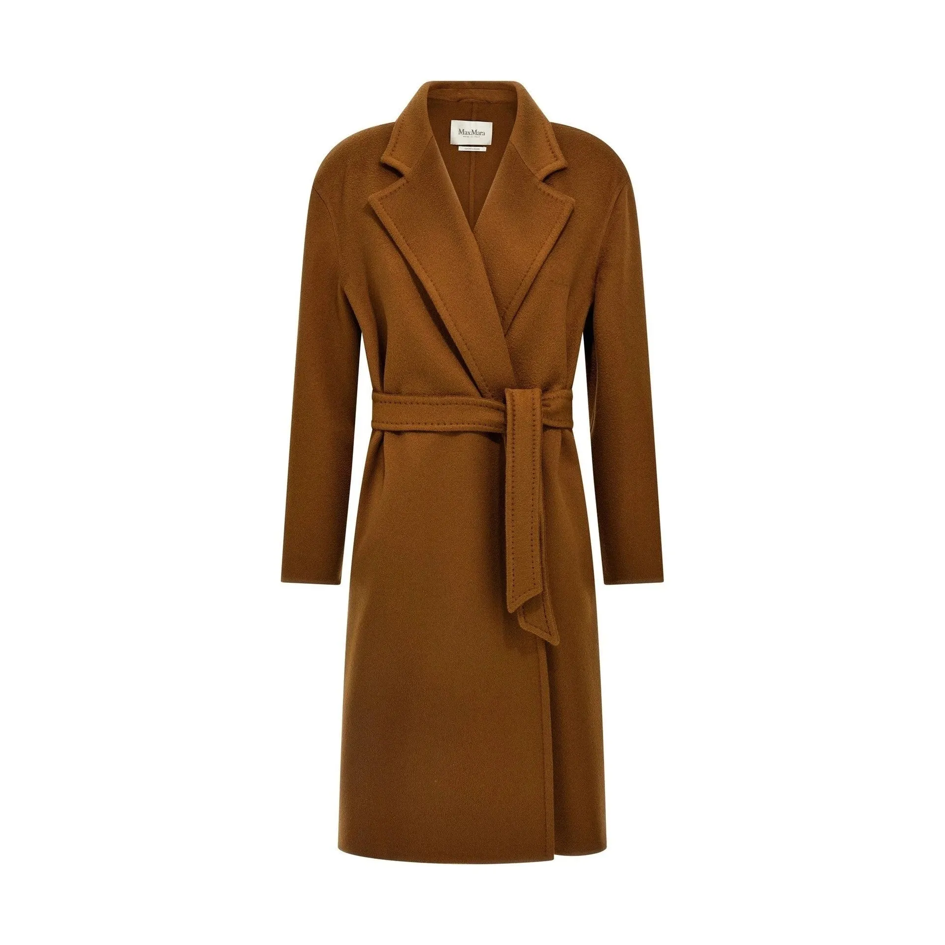 Max Mara Brown Cashmere Melinda Midi Coat sold by Siebentaschen