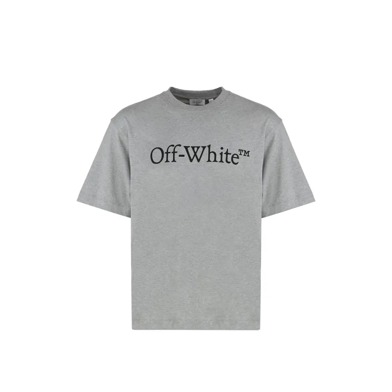 Off-White Cotton Crew-neck T-shirt sold by Siebentaschen