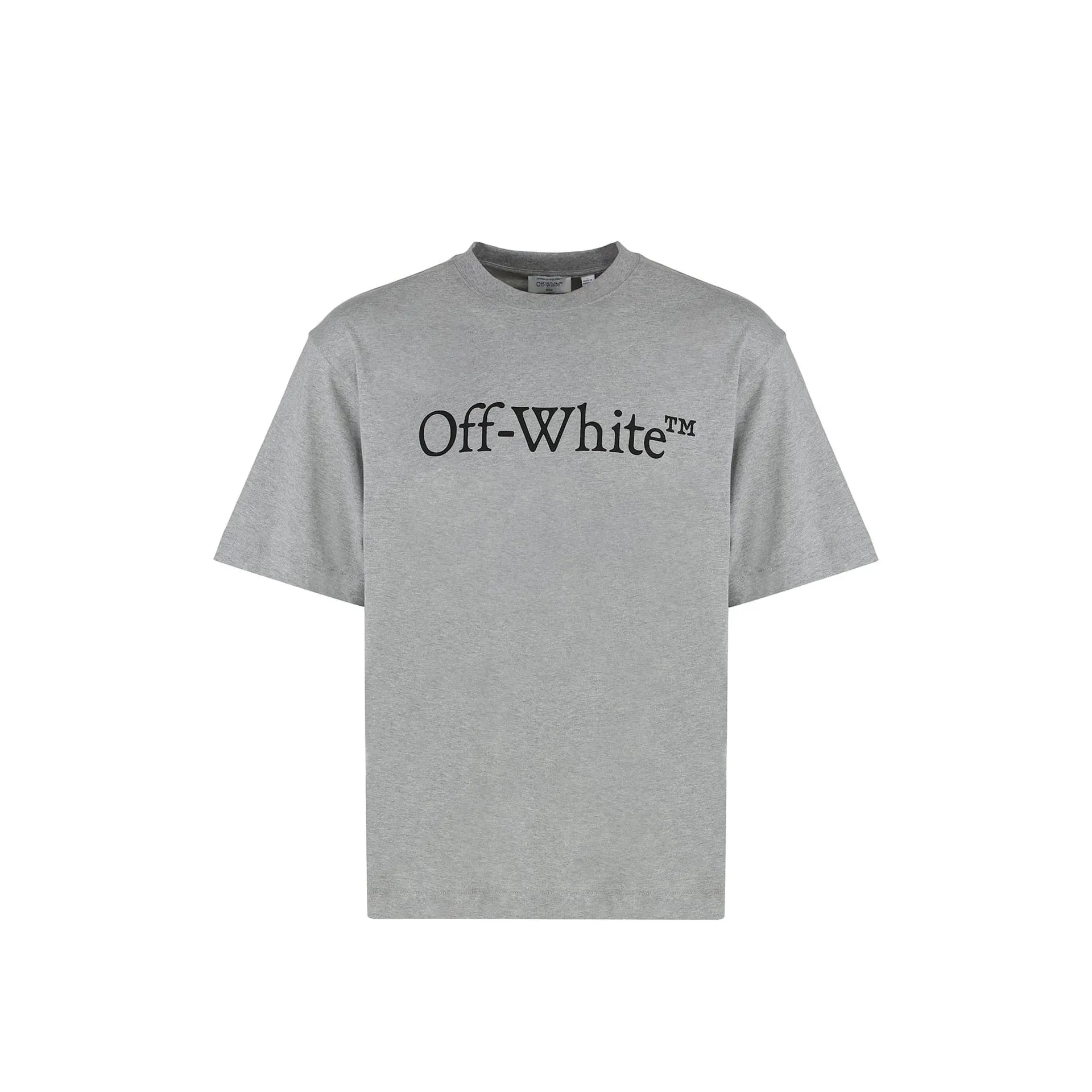 Off-White Cotton Crew-neck T-shirt sold by Siebentaschen