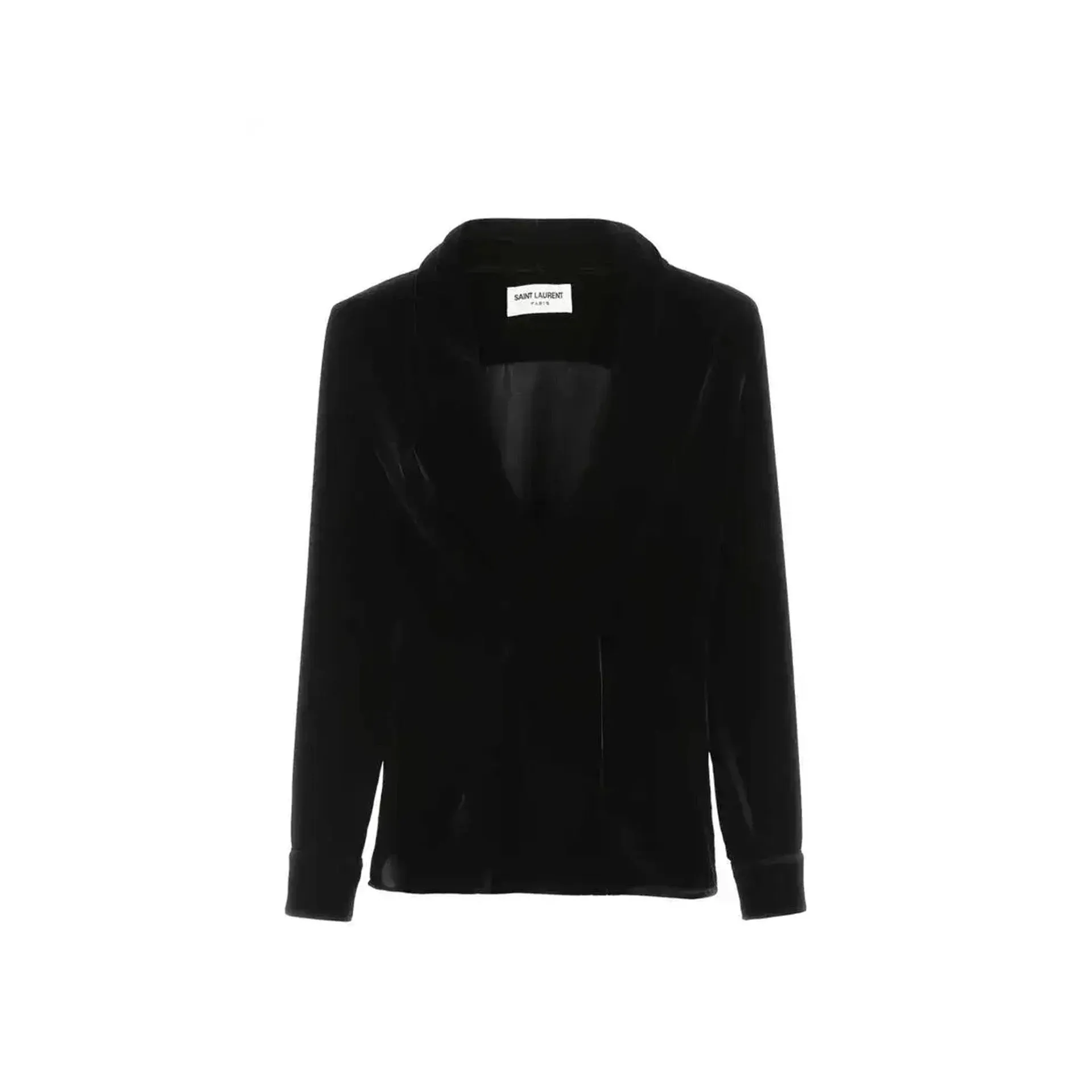 Saint Laurent Velvet Blouse sold by Siebentaschen