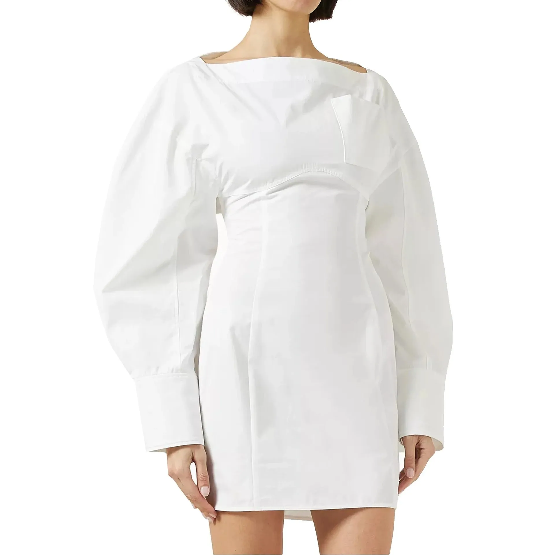 Jacquemus Boat-neck Shirt Dress sold by Siebentaschen product image thumbnail 2