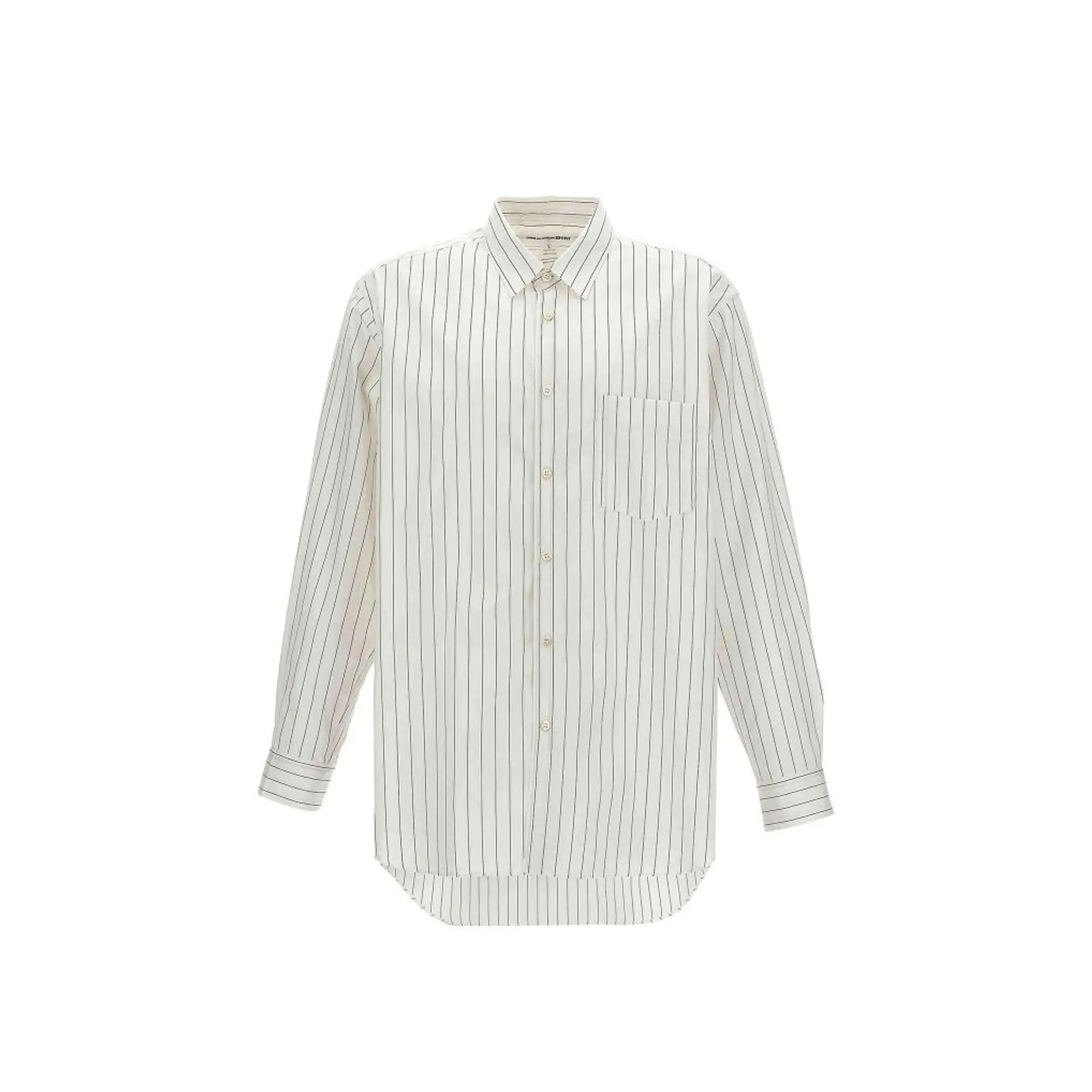 Comme Des Garçons Striped Poplin Shirt sold by Siebentaschen