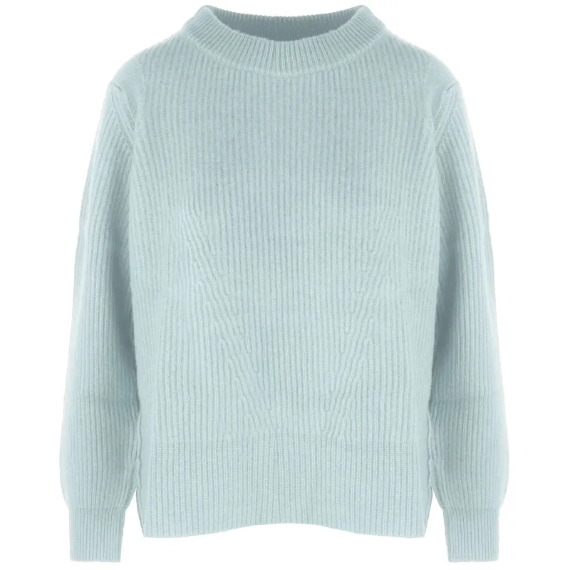 Malo Sweaters Light Blue Woman sold by Siebentaschen
