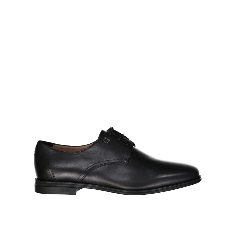 Salvatore Ferragamo Spencer Leather Derby Shoes sold by Siebentaschen