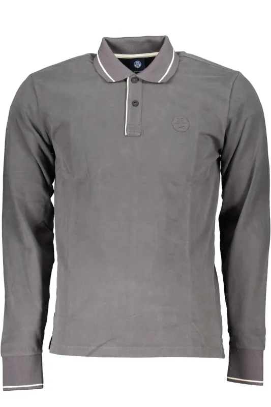 NORTH SAILS MEN S LONG SLEEVED POLO SHIRT GRAY sold by Siebentaschen