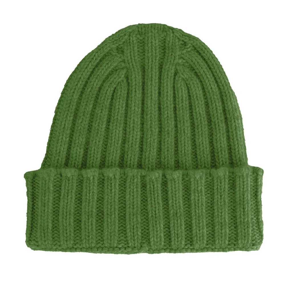 100% cashmere English knit hat green sold by Siebentaschen product image thumbnail 2