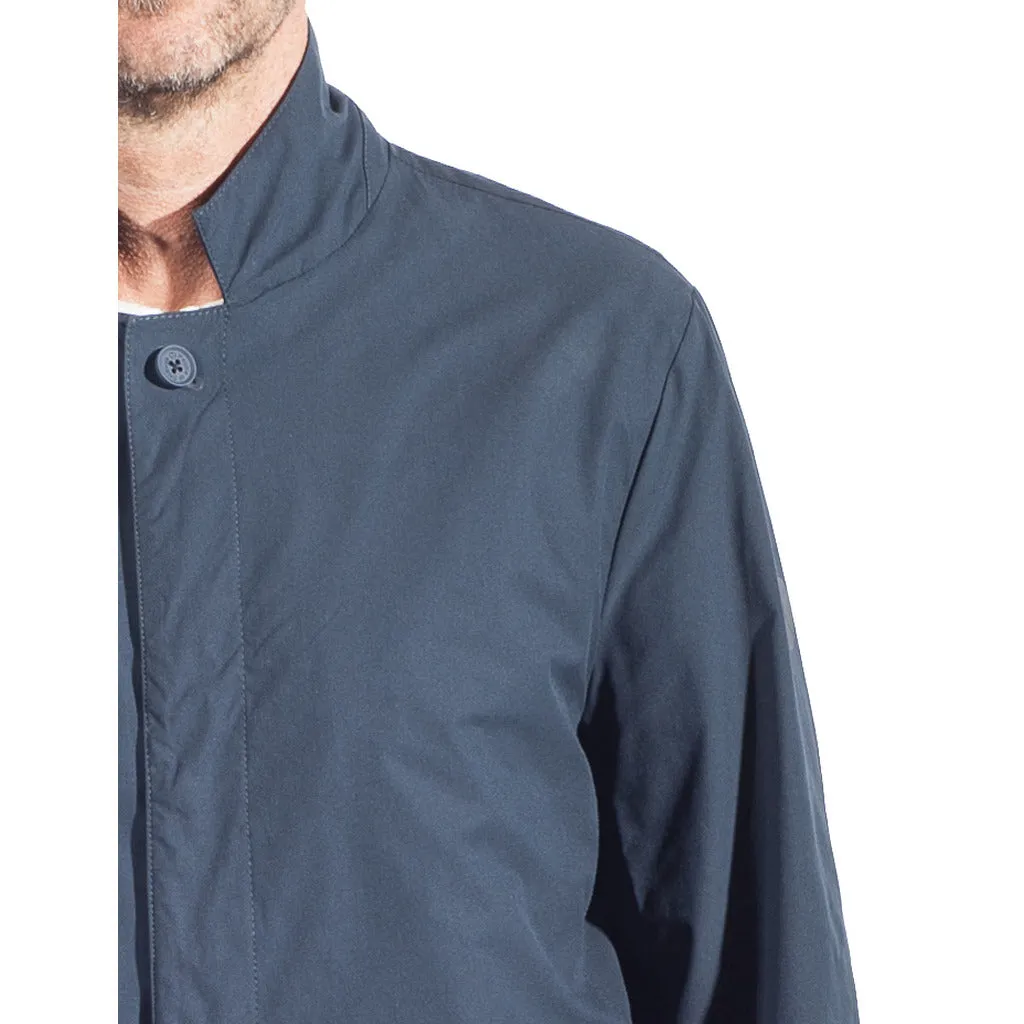 People of Shibuya Toshiro Men's Blue Trench Coat sold by Siebentaschen product image thumbnail 4