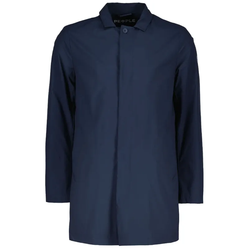 People of Shibuya Toshiro Men's Blue Trench Coat sold by Siebentaschen