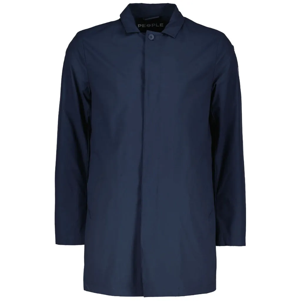 People of Shibuya Toshiro Men's Blue Trench Coat sold by Siebentaschen