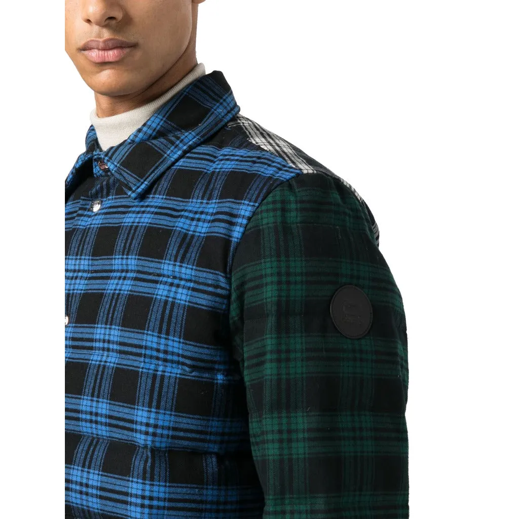 Woolrich multicoloured checked cotton shirt jacket sold by Siebentaschen product image thumbnail 4