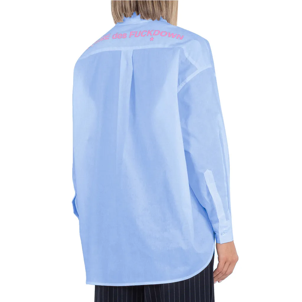 Comme des Fuckdown Cotton Shirt Sky Blue sold by Siebentaschen product image thumbnail 2