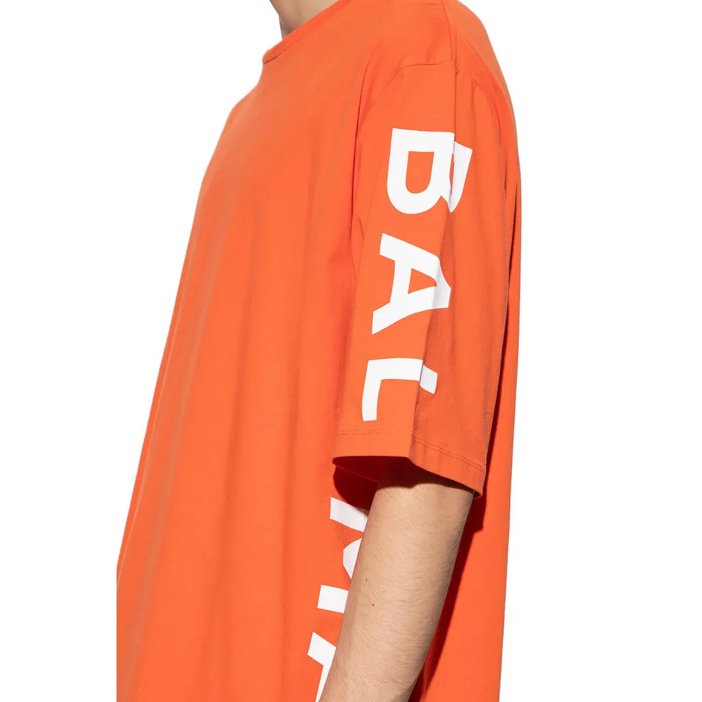 Balmain cotton t-shirt with short sleeves, orange sold by Siebentaschen product image thumbnail 4