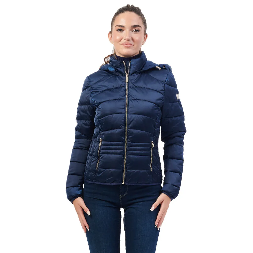 Yes Zee short down jacket blue sold by Siebentaschen