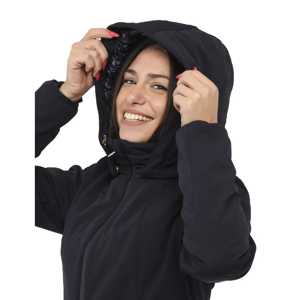 Yes Zee padded jacket with removable hood blue sold by Siebentaschen product image thumbnail 3
