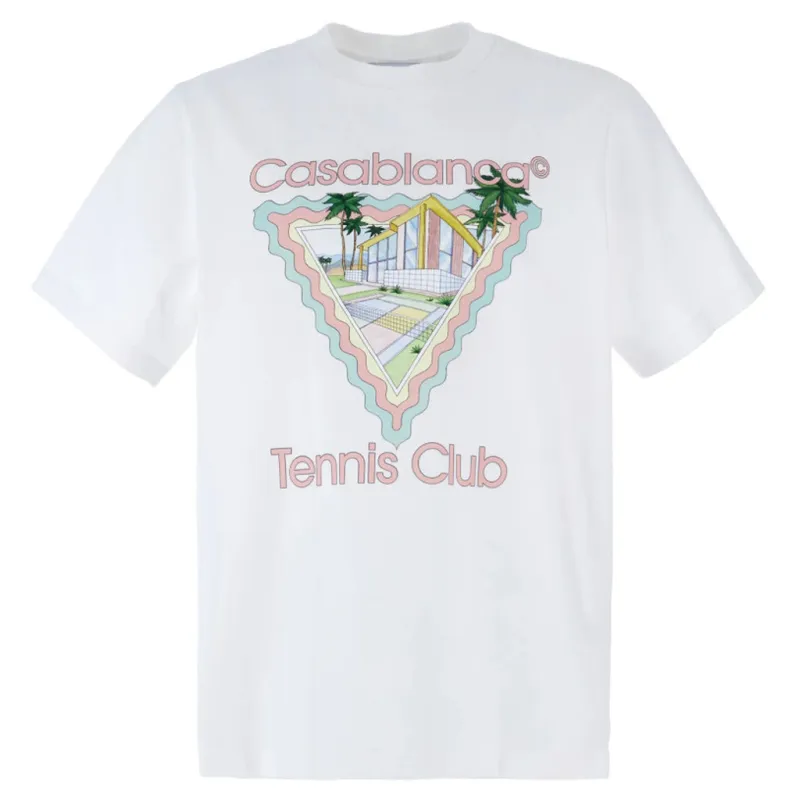casablanca - T-shirt & Top - mpf24-jts-001white sold by Siebentaschen