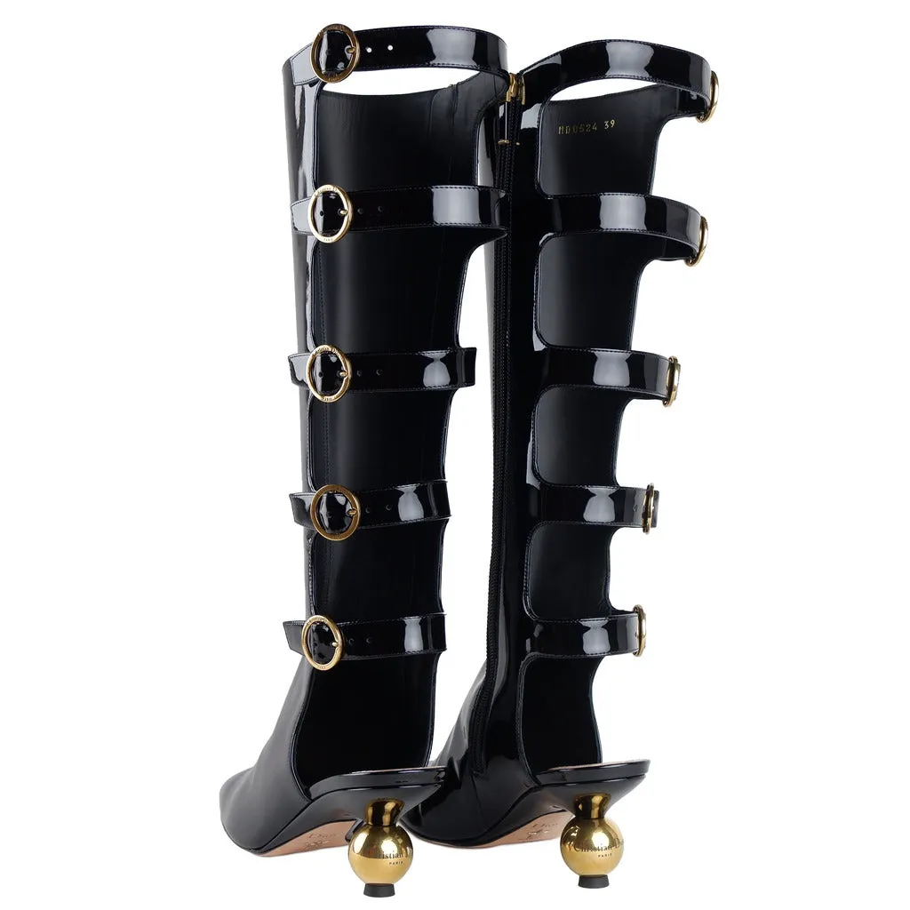 Dior boot patent cafskin leather, black sold by Siebentaschen product image thumbnail 3