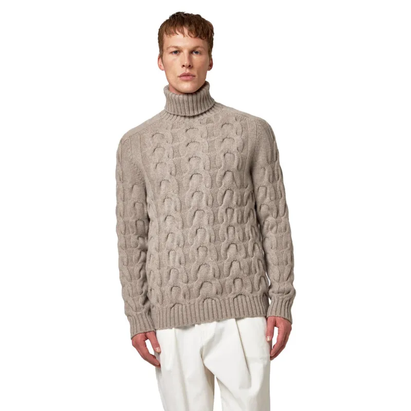 alpha studio - Sweaters - au-7167g-greige sold by Siebentaschen