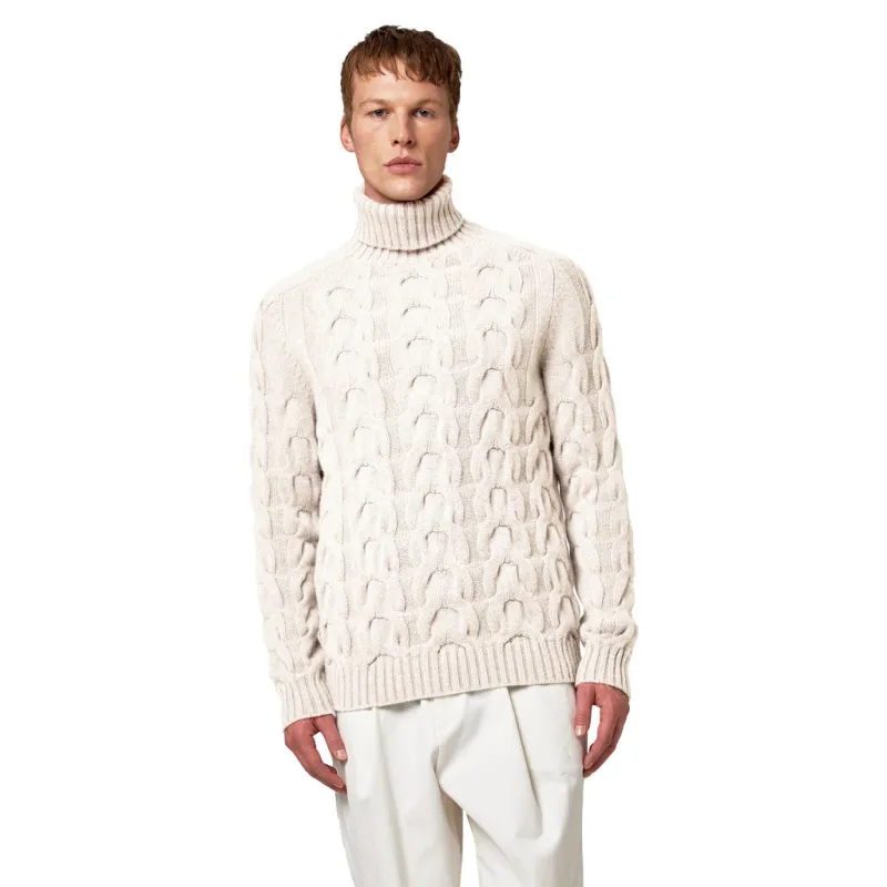 alpha studio - Sweaters - au-7167g-latte sold by Siebentaschen