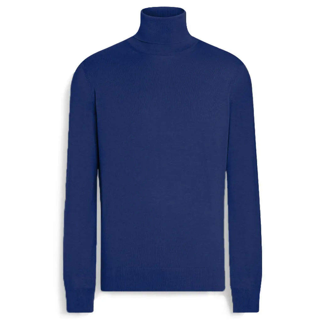 emilio romanelli - Sweaters - 87103-dolcevita-134navy sold by Siebentaschen