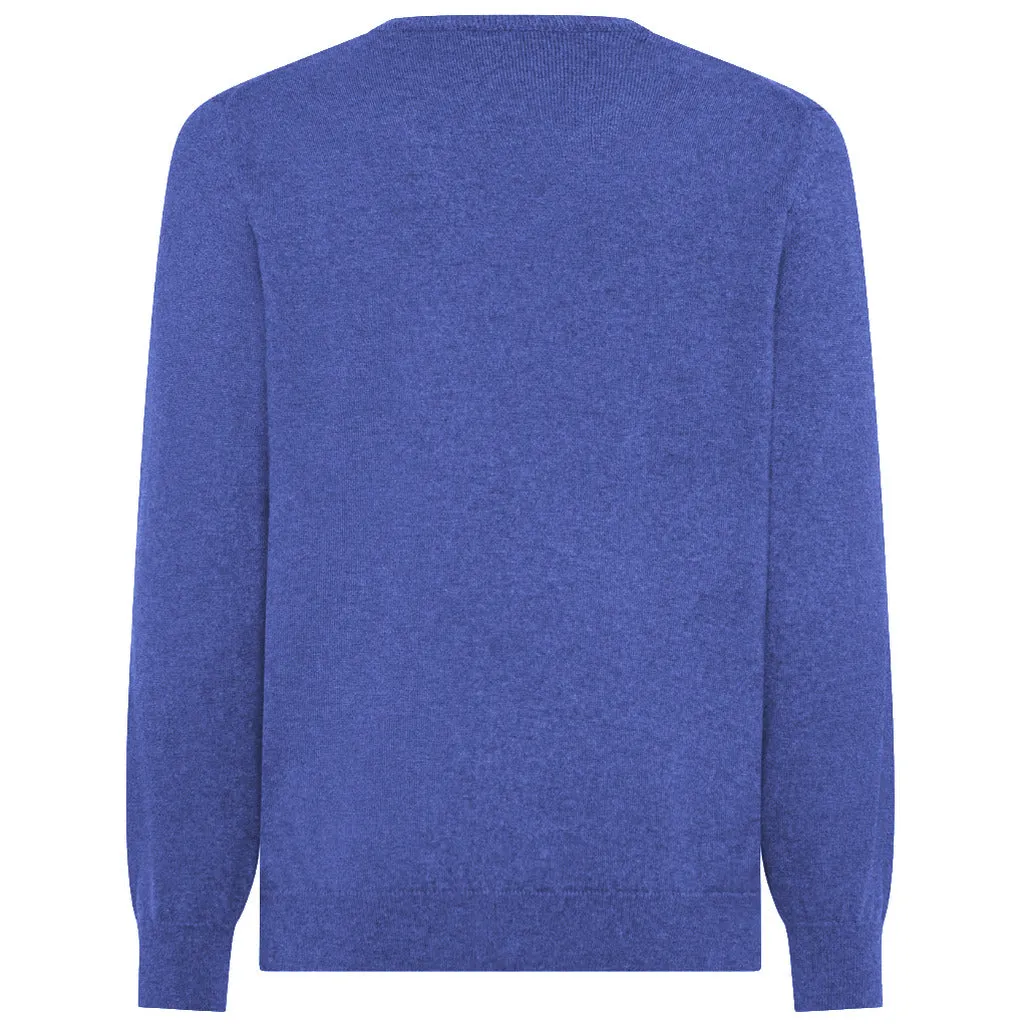 emilio romanelli - Sweaters - 87101-scolloV-132azzurro sold by Siebentaschen product image thumbnail 2