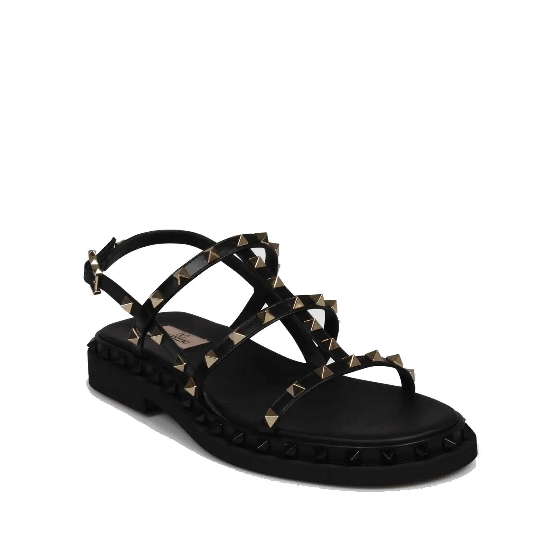 Valentino Garavani Rockstud Smooth Leather Flat Sandals sold by Siebentaschen product image thumbnail 2