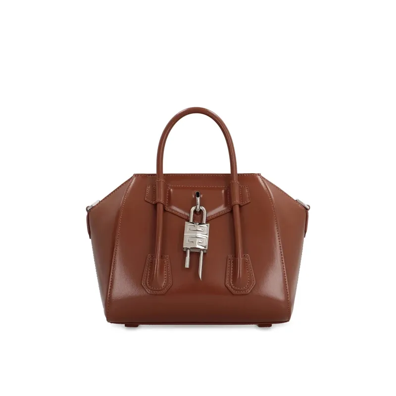Givenchy Antigona Lock Mini Leather Handbag sold by Siebentaschen