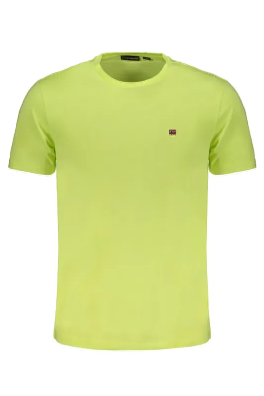 NAPAPIJRI YELLOW MEN S SHORT SLEEVED T-SHIRT made by Napapijri