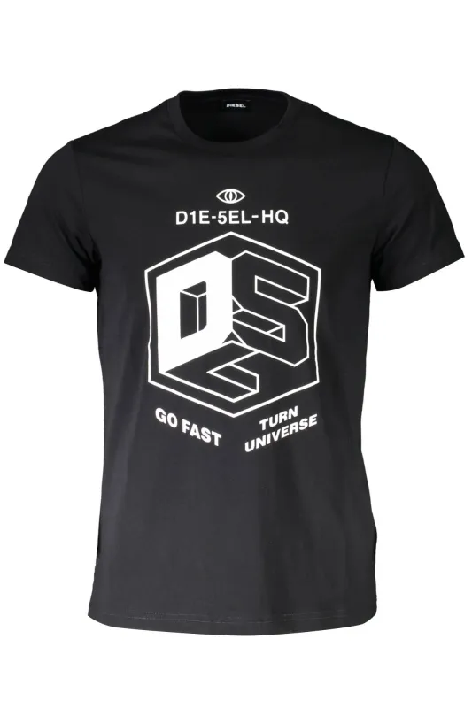 DIESEL MEN S SHORT SLEEVE T-SHIRT BLACK sold by Siebentaschen
