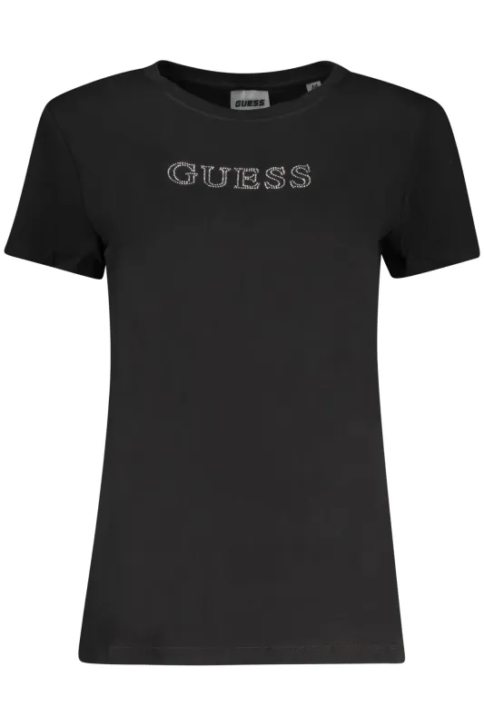 GUESS JEANS SHORT SLEEVE T-SHIRT WOMEN BLACK sold by Siebentaschen