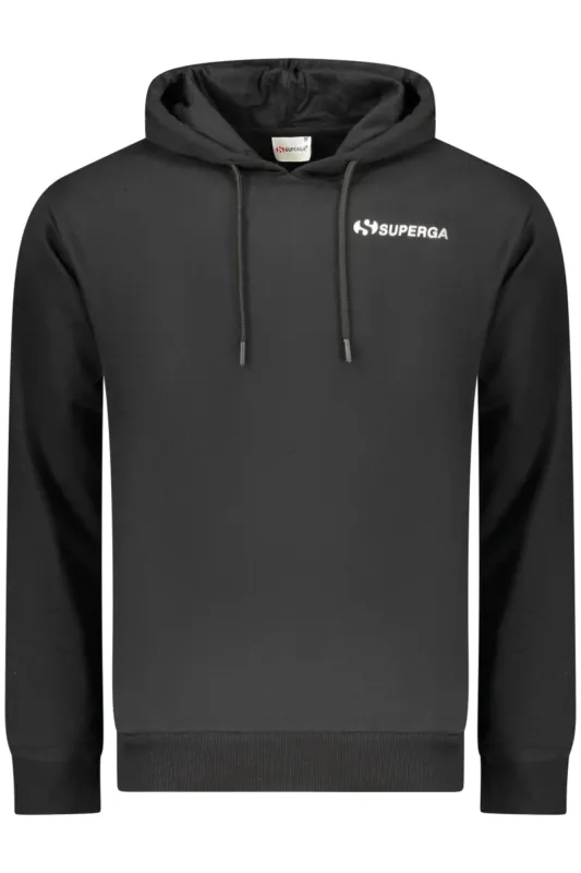 SUPERGA MEN S BLACK ZIP-UP SWEATSHIRT made by Superga
