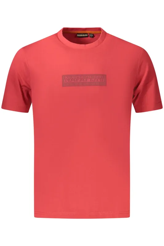 NAPAPIJRI MEN S SHORT-SLEEVED T-SHIRT, RED sold by Siebentaschen