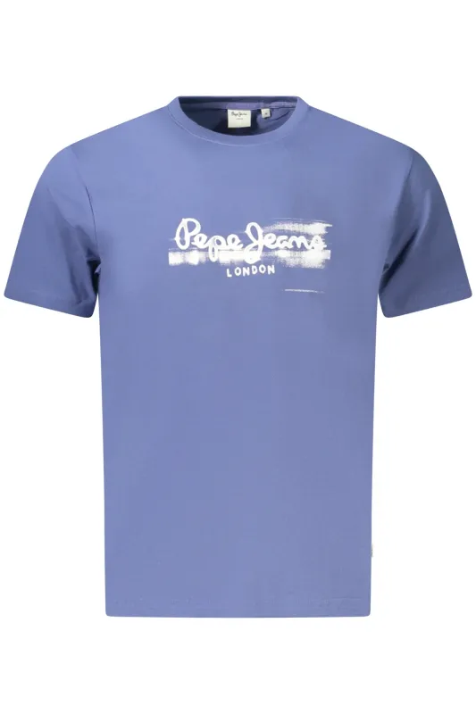 PEPE JEANS MEN S SHORT-SLEEVED T-SHIRT, BLUE sold by Siebentaschen