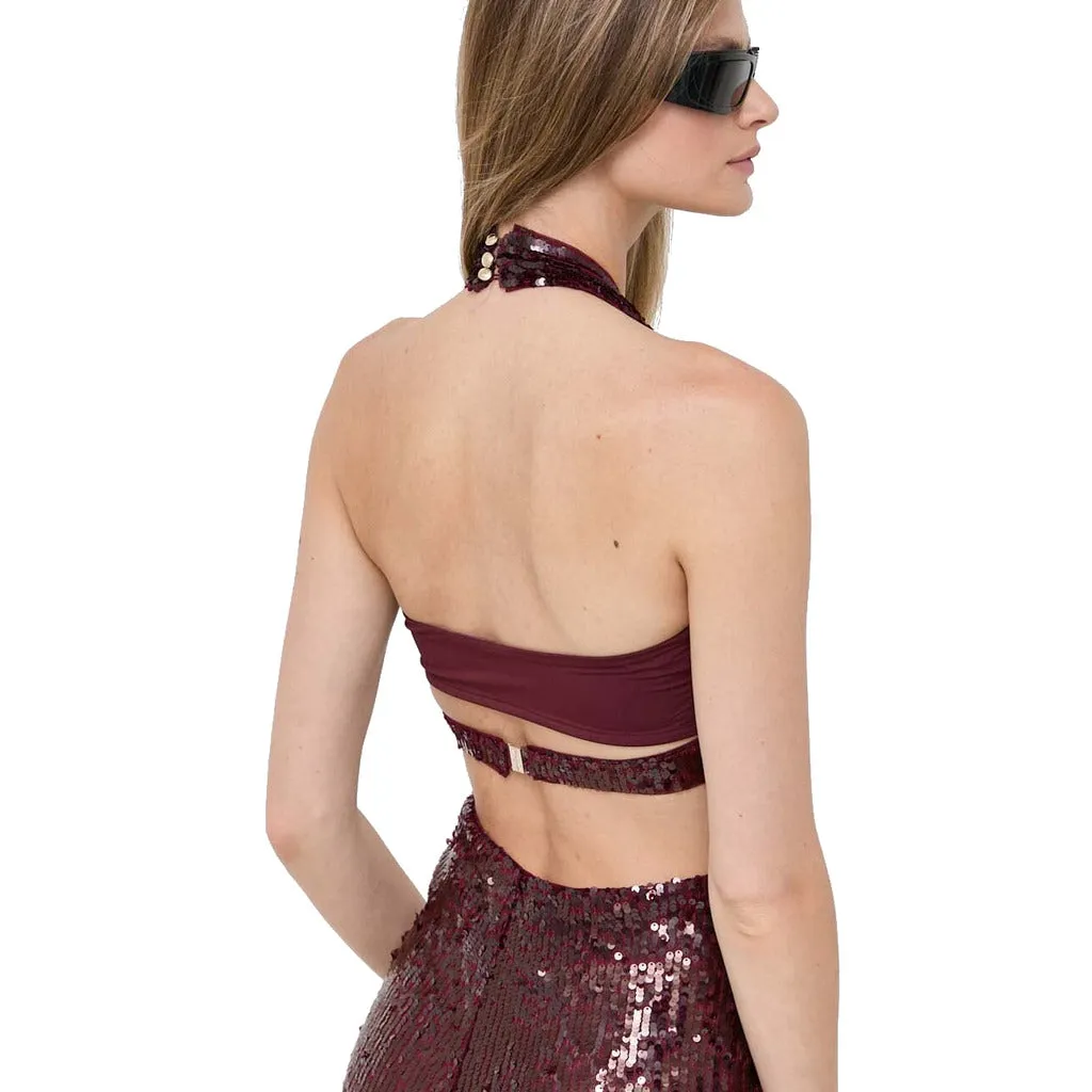 tuta paillettes bordeaux sold by Siebentaschen product image thumbnail 2