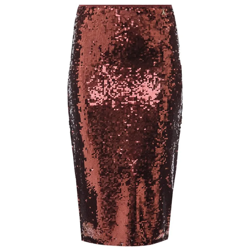 patrizia pepe - Skirts - 2g0931-a323-bordeaux sold by Siebentaschen